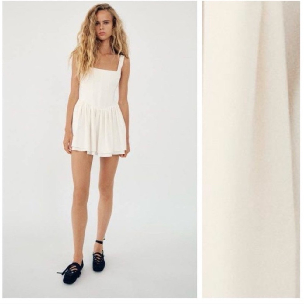 Zara Ruched corset dress